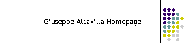 Giuseppe Altavilla Webpage