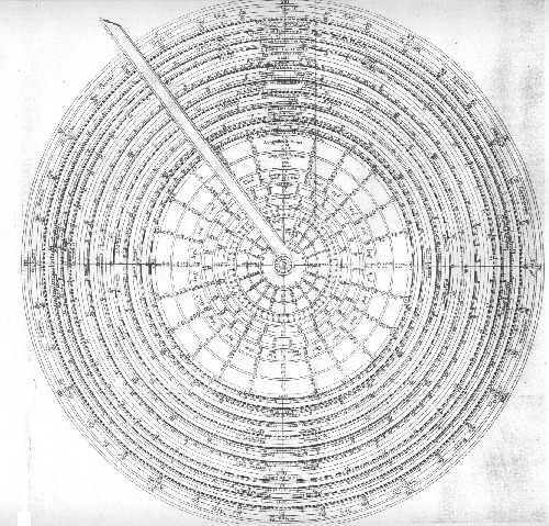 Strumento astronomico in carta