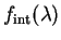 $f_{\rm int}(\lambda)$