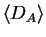 $\displaystyle \left<D_A\right>$