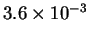 $3.6\times10^{-3}$