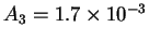 $A_3=1.7\times 10^{-3}$
