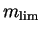 $m_{\rm lim}$
