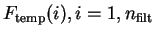 $F_{\rm temp}(i), i=1,n_{\rm filt}$