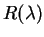 $R(\lambda)$