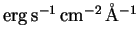 ${\rm erg \,s^{-1} \,cm^{-2}\,\AA^{-1}}$
