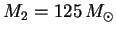$M_2=125\,M_\odot$