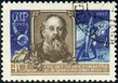 Francobollo sovietico commemorativo di Konstantin Tsiolkovsky